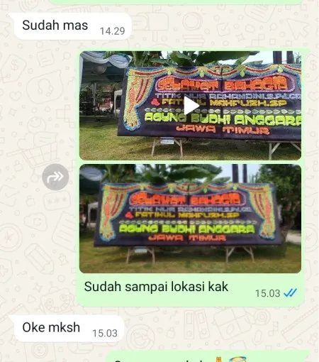Pengiriman Papan Bunga Cluster Legenda Wisata