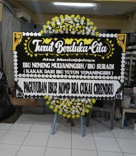 Papan Bunga Duka Cluster Legenda Wisata